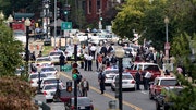 Shots are fired near US Capitol after an apparent car chase that started when a woman tried to ram a security barrier near the White House, putting the Hill temporarily on lockdown in a chaotic scene Thursday.