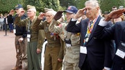 A full day of ceremonies have been planned to honor of the , troops who participated in the Allied invasion of Normandy that began on June , .
