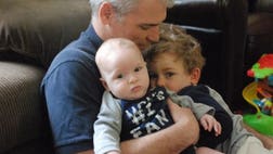I am grateful every day that they have a hands-on Dad that they love and feel comforted by when Mom is not home.