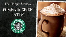 >Starbucks' Pumpkin Spice Latte contains condensed milk and vegan protestors want it out.