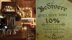 >Bedivere Eatery & Tavern in Beirut, Lebanon, wants people to actually talk to each other when sharing a meal.