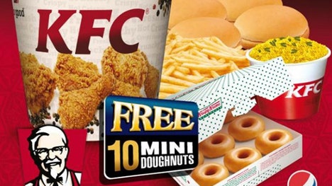 Fox the custard KFC world from   filling Unique meals News recipe around  kreme krispy