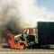 Fireworks-filled van explodes on California highway