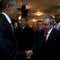 Handshake sets stage for meeting between Obama, Castro