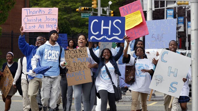 School Budget Protests in N.J.