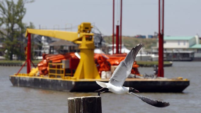 Oil Spill Oozing Ashore