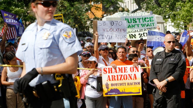 Immigration activists boycott Arizona in DC