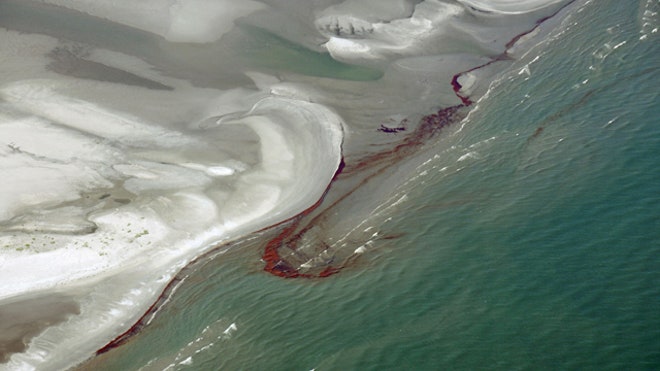 Oil Slick Comes Ashore