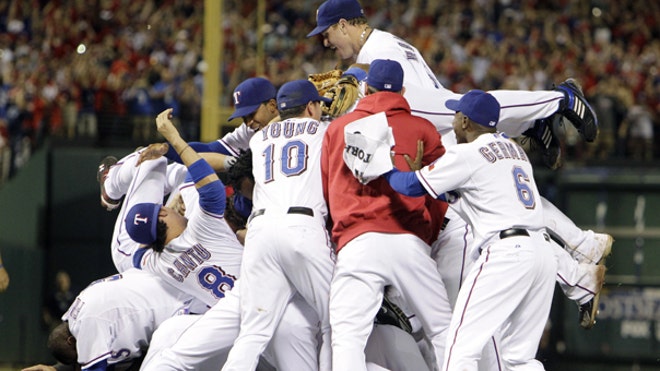 Rangers Dog Pile