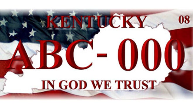 Kentucky In God We Trust License Plate