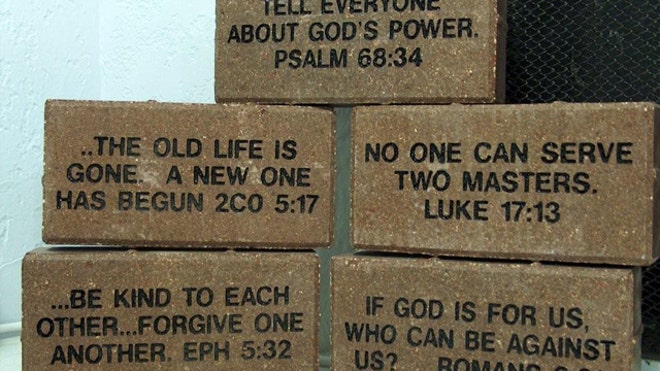 Bible bricks