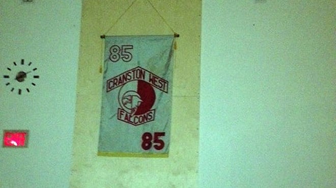 Cranston High School prayer banner