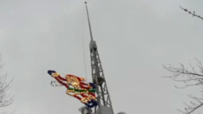 Santa on Flagpole