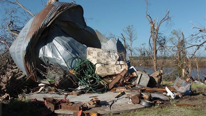 Twisted Metal from twister in Miss.