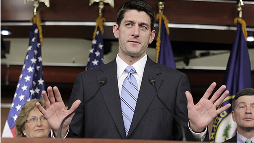 Rep. Paul Ryan After Obama Spending Speech AP