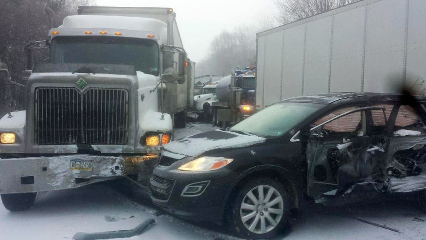 18-car pileup leaves two dead, numerous injured in Pennsylvania или "Продолжение следует"