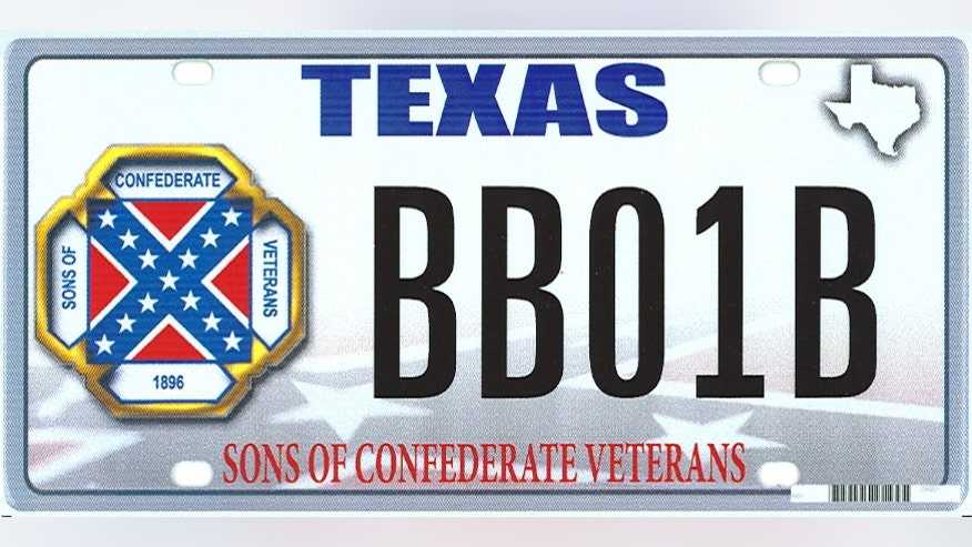 Texas Sons of Confederate Veterans license plate