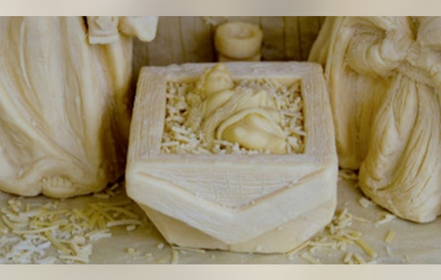 Nativity scene is created entirely out of cheddar cheese Fox News