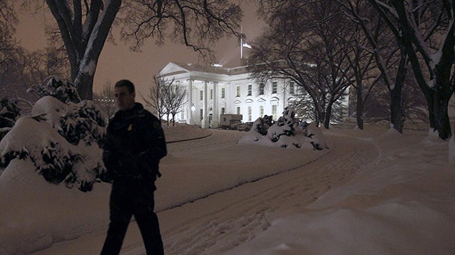 Snowy White House