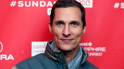 Matthew McConaughey happily chowed down on a gourmet three-course meal at a private dinner for his new film Mud at the Grey Goose lounge during the Sundance Film Festival on Saturday night, but the actor is still a long way from his normal self.