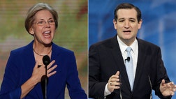 The fast rise of Senators Ted Cruz and Elizabeth Warren is directly tied to the nation's harsh liberal-conservative divide.