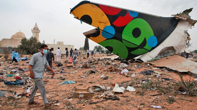 Plane crashes in Tripoli, Libya