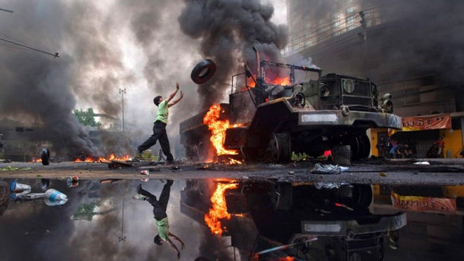 Fire in Bangkok