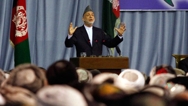 Karzai at peace jirga