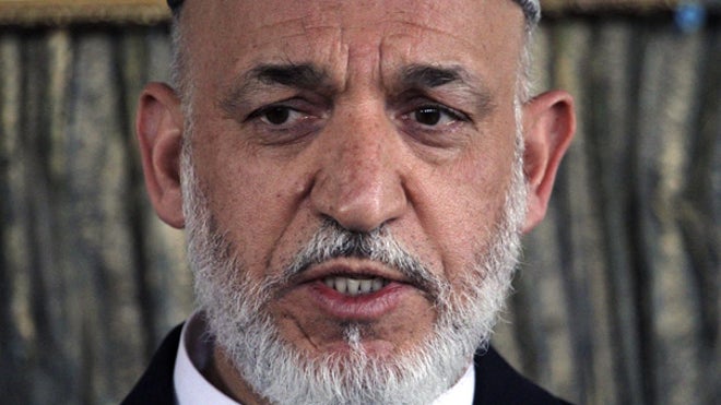 Karzai face close-up