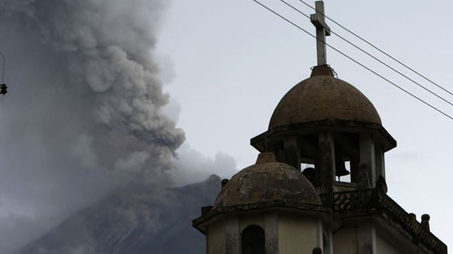 Spewing Ashes in Cotalo, Central Ecuador