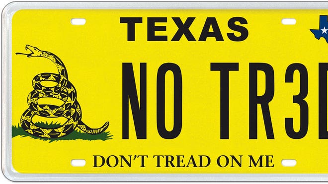 Texas Gadsden License Plate