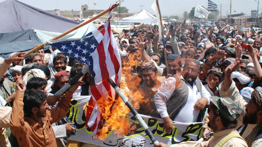 Pakistan Flag Burning