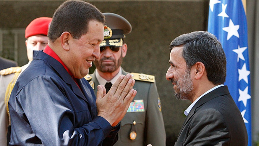Chavez and Ahmadinejad in Iran