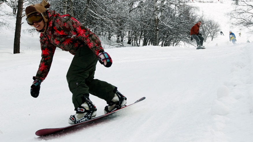 snowboarding
