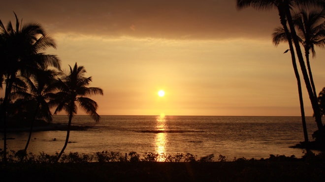 Hawaii Sunset, Kona, slideshow