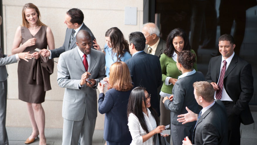 Business People at a Networking Gathering