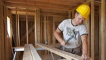 Housing starts dropped .% in April to an annualized ,-unit rate. Permits for the month increased .%, the highest since June .