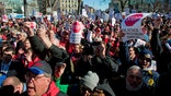 Wisconsin lawmakers agreed to limit amendments on a budget bill that would curtail union bargaining rights.