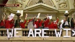 Wisconsin's  state senate Democrats have no plans to return to prevent a vote on a bill that would limit collective bargaining for public workers.
