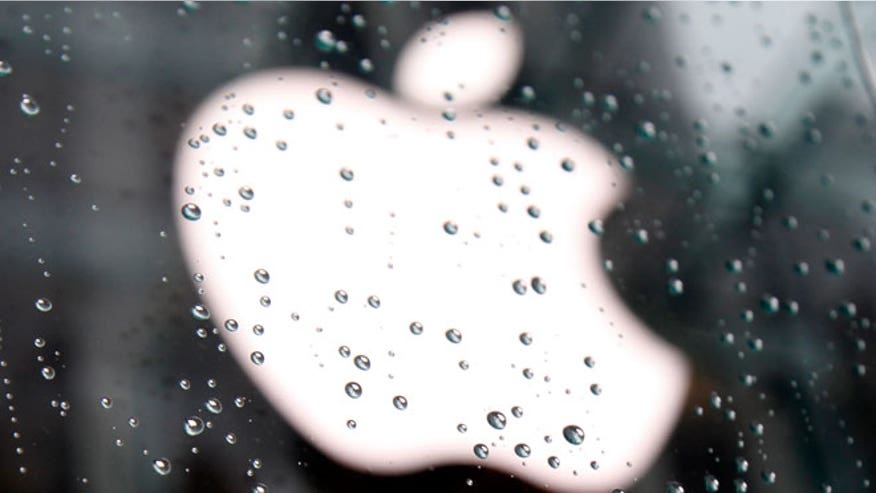 Apple-Logo-Seen-Through-Raindrops
