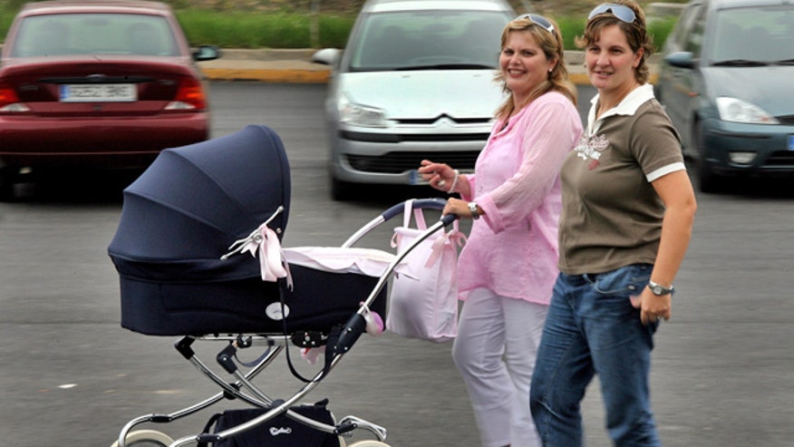 Mother-Stroller-Baby-Take-Walk