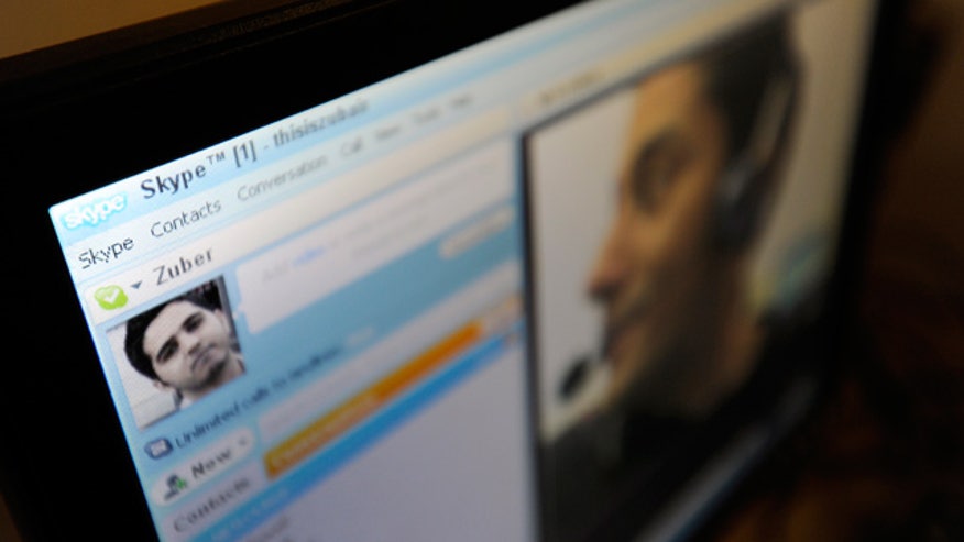 Skype on a Computer Screen