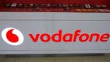 Vodafone posted the largest ever fall in its main revenue measure on Tuesday, forcing it to keep a dividend from its healthy U.S. arm to compensate for a slump in southern Europe.
