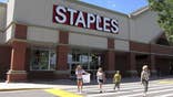 Staples Inc  reported a slightly lower-than-expected quarterly profit on Wednesday, hurt by a stronger dollar and weak sales in Europe and Australia.