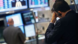 The markets slumped Monday as traders braced for monetary-policy commentary due later this week. The Dow and SP receded from record highs.