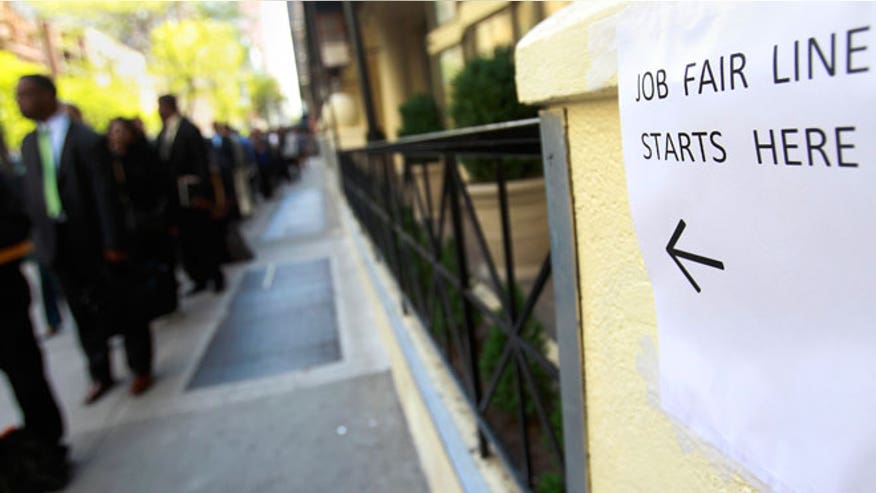 Job Fair Line (Unemployment Rate Jobless Claims)