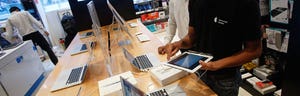 Apple said it received over the last six months between , and , requests for customer data from U.S. law enforcement authorities.