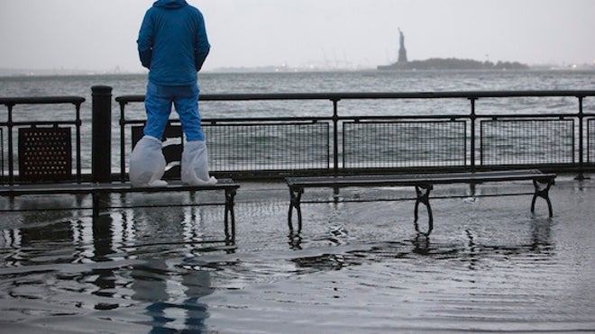 Battery Park, Battery Park Hurricane Sandy
