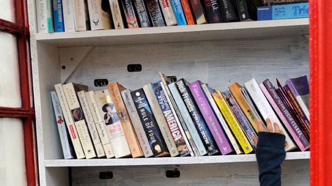 Books on Shelf at Library