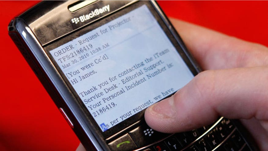 Checking Email on BlackBerry Smartphone